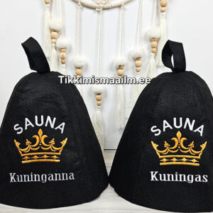 Saunamüts - must (22 erinevat disaini)