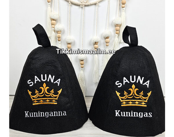 Saunamüts - must (22 erinevat disaini)