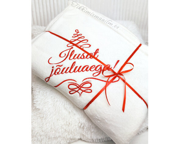 Helebeeź pleed (130x170cm) "Ilusat jõuluaega"