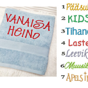 Käterätik nimega  (28 erinevat kirjastiili)