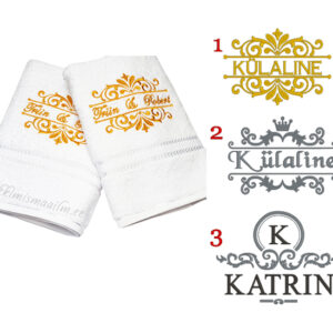 Saunalina kuningliku tikandiga (8 erinevat disaini)