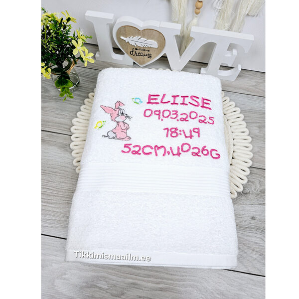 Saunalina sünniandmete ja laste tikandiga (12 erinevat disaini)