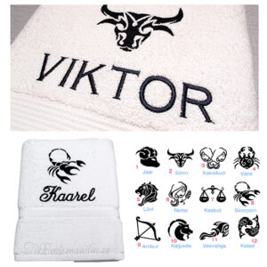 Sodiaagimärgiga käterätik (12 erinevat tikandit)