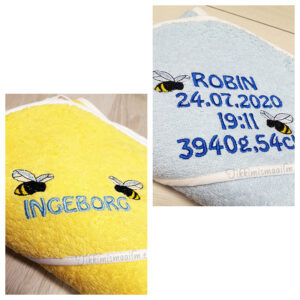 Vannilina sünniandmetega ja väike pilt (8 erinevat disaini)